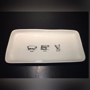 Magenta Exclusive Rae Dunn Farmline Farm Animals Rectangle Serving Platter